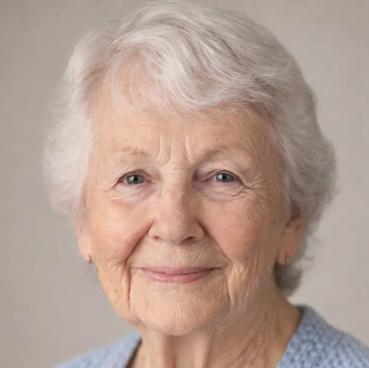 Portrait of older woman smiling